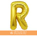 Air Filled Gold Mylar Letter Balloon, 16" | 1 ct - Zurchers