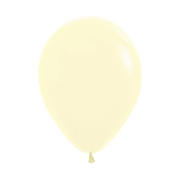 Matte Yellow Latex Balloon w/ Helium & Hi - Float, 11" | 1 ct - Zurchers