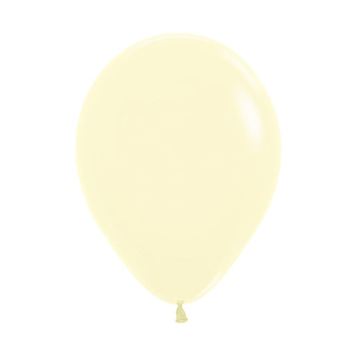 Matte Yellow Latex Balloon w/ Helium & Hi - Float, 11" | 1 ct - Zurchers