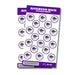 A package of 36 1-inch Riverton High School Sticker Seals.