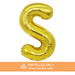 Air Filled Gold Mylar Letter Balloon, 16" | 1 ct - Zurchers