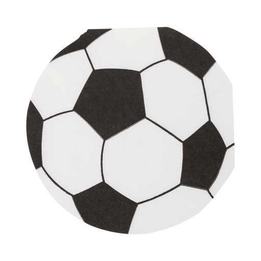 Soccer Ball Shaped Paper Cocktail Napkin | 24 ct - Zurchers