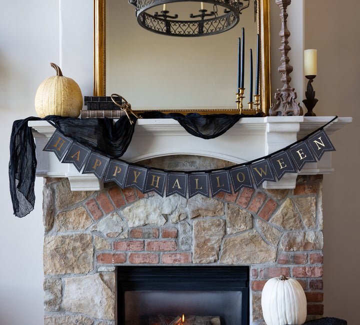 Interchangeable Happy Halloween/Birthday Banner | 1 ct - Zurchers