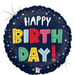 Birthday Colorful Stars Holographic Mylar Balloon, 18" | 1 ct - Zurchers