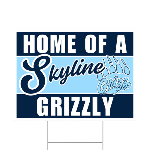 A 24" x 18" Skyline Idaho High School Spirit Yard Sign.
