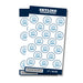 A package of 36 1-inch Skyline Idaho High School Sticker Seals.