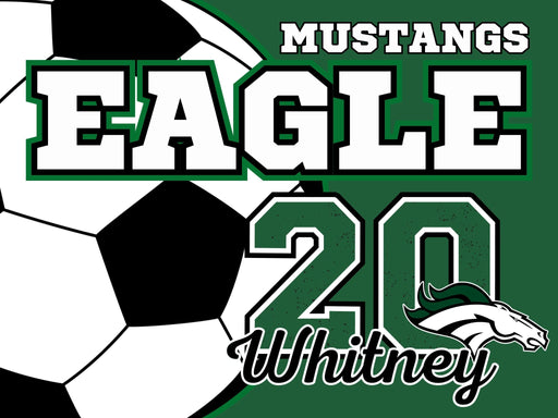 Custom Soccer Yard Sign With H Stake 18"x24" | 1 ct - Zurchers