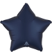 True Navy Satin Star Mylar Balloon 19" | 1ct - Zurchers
