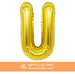 Air Filled Gold Mylar Letter Balloon, 16" | 1 ct - Zurchers