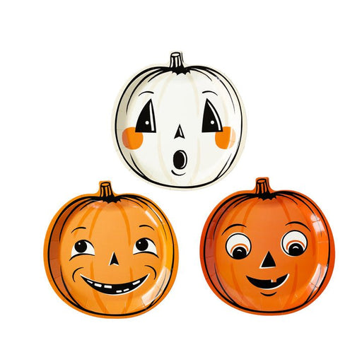 Halloween Ghoul Gang Jack - o - lantern Paper Plates 9" | 8ct - Zurchers