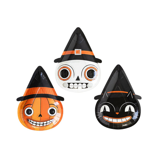 Vintage Halloween Character Paper Plate Set 10" | 9 ct - Zurchers