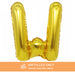 Air Filled Gold Mylar Letter Balloon, 16" | 1 ct - Zurchers
