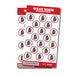 A package of 36 1-inch West High High School Sticker Seals.
