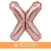 Air Filled Rose Gold Mylar Letter Balloon, 16" | 1 ct - Zurchers