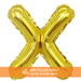 Air Filled Gold Mylar Letter Balloon, 16" | 1 ct - Zurchers