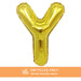 Air Filled Gold Mylar Letter Balloon, 16" | 1 ct - Zurchers