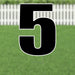 Yard Card Black Number/Symbol 21.5" | 1ct - Zurchers
