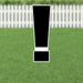 Yard Card Black Number/Symbol 21.5" | 1ct - Zurchers