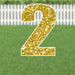 Yard Card Gold Number/Symbol 21.5" | 1ct - Zurchers