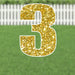 Yard Card Gold Number/Symbol 21.5" | 1ct - Zurchers