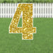 Yard Card Gold Number/Symbol 21.5" | 1ct - Zurchers