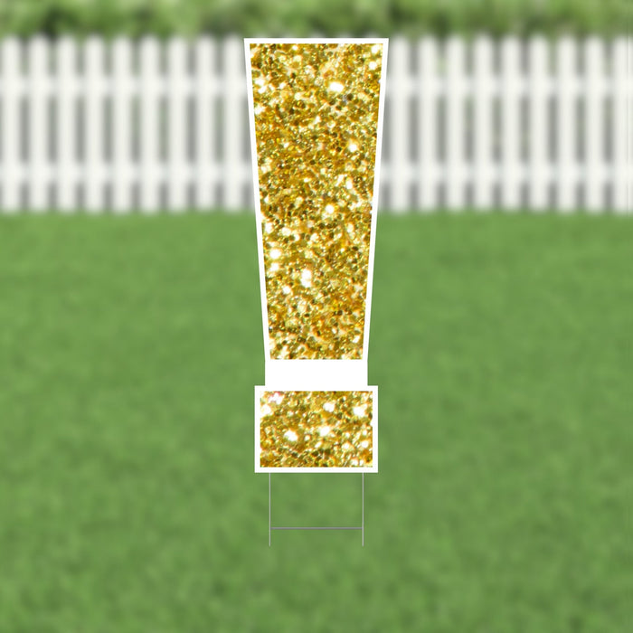 Yard Card Gold Number/Symbol 21.5" | 1ct - Zurchers