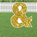 Yard Card Gold Number/Symbol 21.5" | 1ct - Zurchers