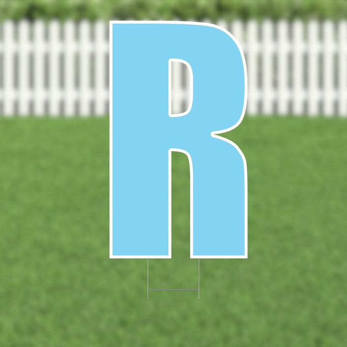 Yard Card Light Blue Letter 21.5" | 1ct - Zurchers
