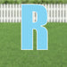 Yard Card Light Blue Letter 21.5" | 1ct - Zurchers