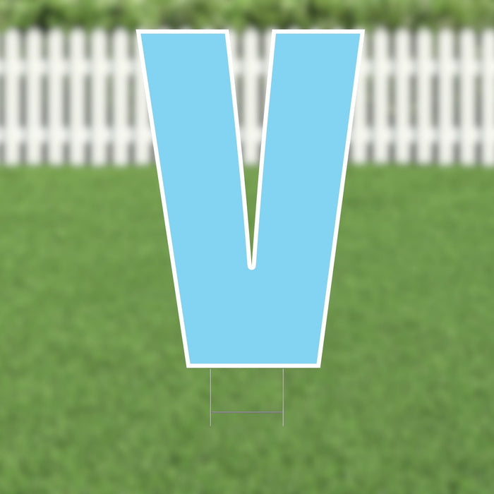Yard Card Light Blue Letter 21.5" | 1ct - Zurchers