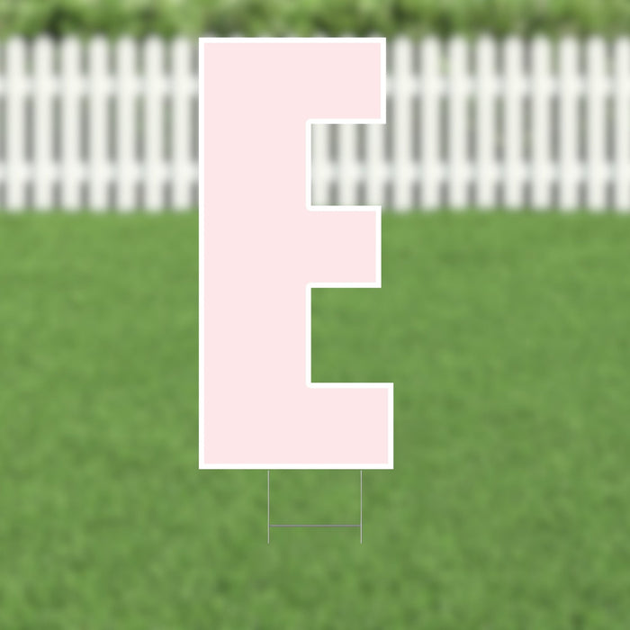 Yard Card Pink Letter 21.5" | 1ct - Zurchers
