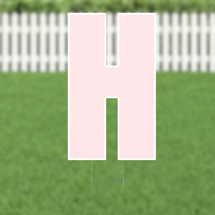 Yard Card Pink Letter 21.5" | 1ct - Zurchers