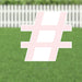 Yard Card Pink Number/Symbol 21.5" | 1ct - Zurchers