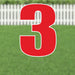 Yard Card Red Number/Symbol 21.5" | 1ct - Zurchers