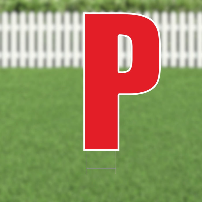 Yard Card Red Letter 21.5" | 1ct - Zurchers