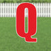 Yard Card Red Letter 21.5" | 1ct - Zurchers