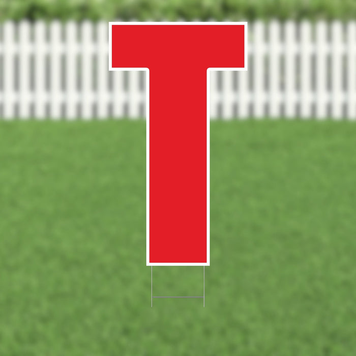 Yard Card Red Letter 21.5" | 1ct - Zurchers