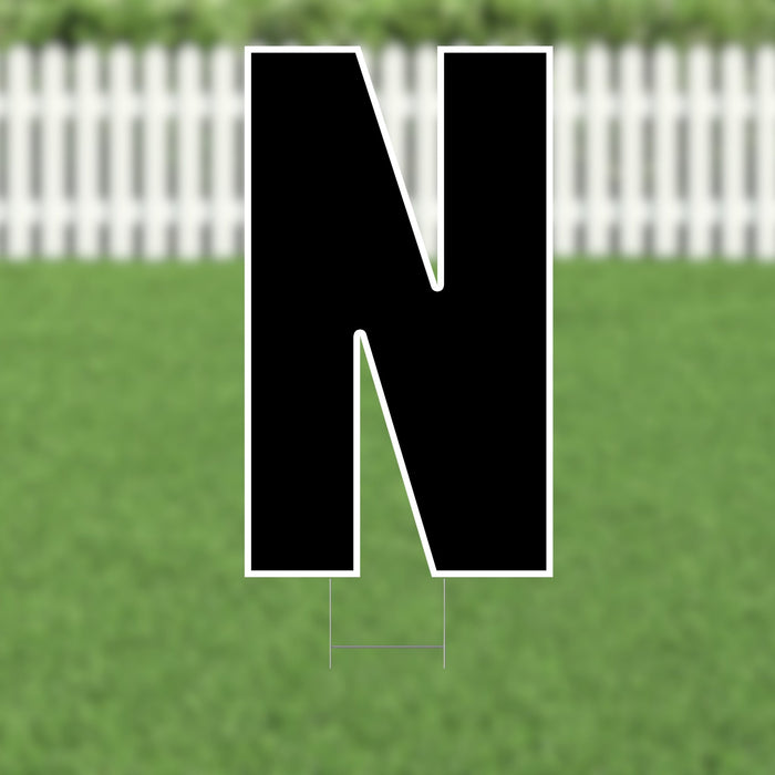 Yard Card Black Letter 21.5" | 1ct - Zurchers