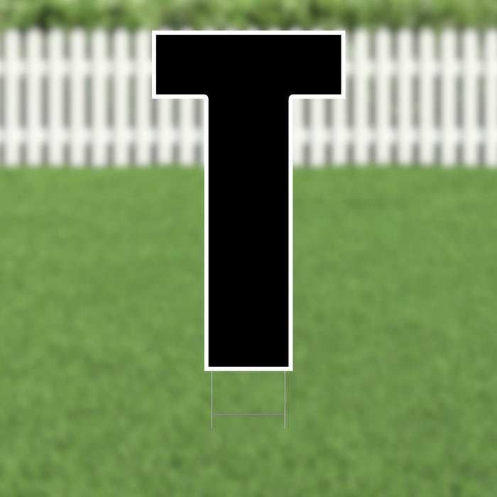 Yard Card Black Letter 21.5" | 1ct - Zurchers