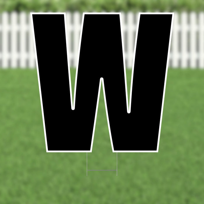 Yard Card Black Letter 21.5" | 1ct - Zurchers