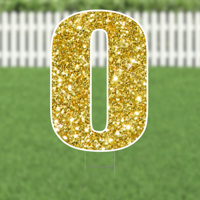Yard Card Gold Letter 21.5" | 1ct - Zurchers