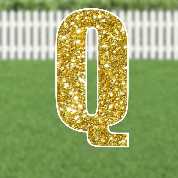 Yard Card Gold Letter 21.5" | 1ct - Zurchers