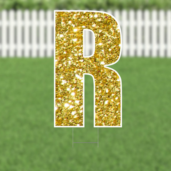Yard Card Gold Letter 21.5" | 1ct - Zurchers