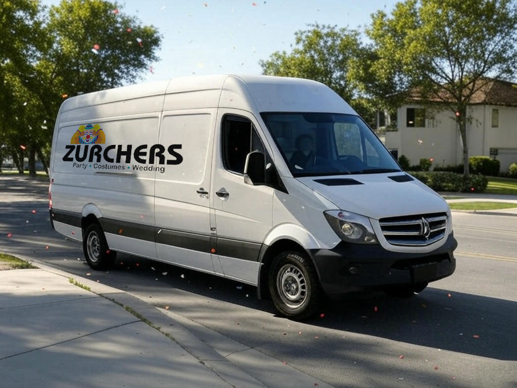 Zurchers Party Store Delivery Van