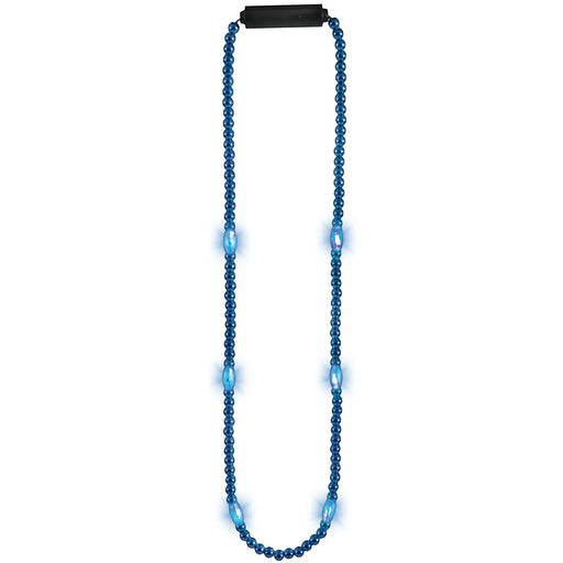 Light - Up LED Blue Bead Necklace 34" | 1 ct - Zurchers