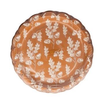Acorns Scalloped Circle 9 " Paper Plate | 8ct - Zurchers