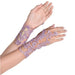 Adult Fairy Lavender Floral Embroidery Glovelettes | 1 Pr - Zurchers