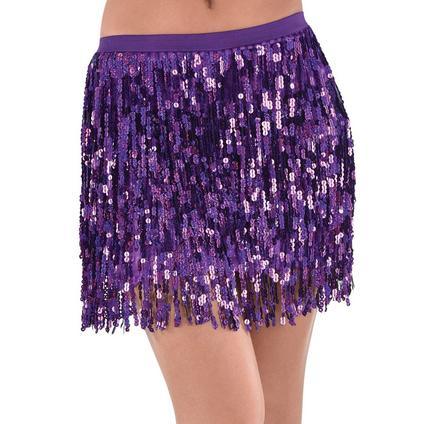 Adult Purple Sparkle Sequin Skirt | 1 ct - Zurchers