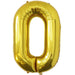 Air Filled Gold Mylar Letter Balloon, 16" | 1 ct - Zurchers