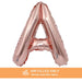 Air Filled Rose Gold Mylar Letter Balloon, 16" | 1 ct - Zurchers